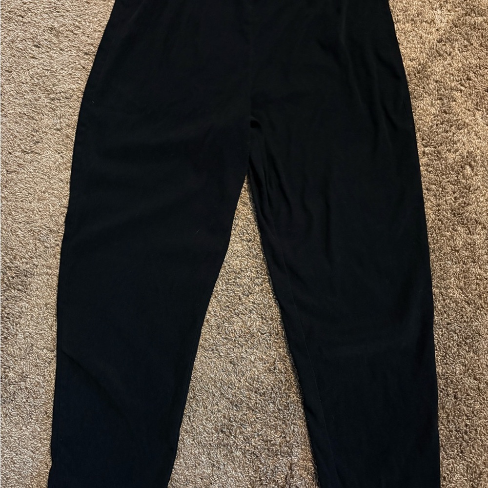 Dress Barn Black High-Waisted Loose Fit Pants